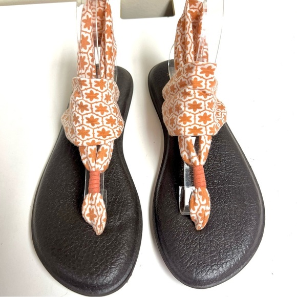 Sanuk Yoga Sling 2 boho beach resort summer sandals women’s size 9 prints - Picture 5 of 11